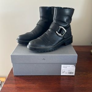 Aquatalia Lexie Sport Calf moto boots size 7.5